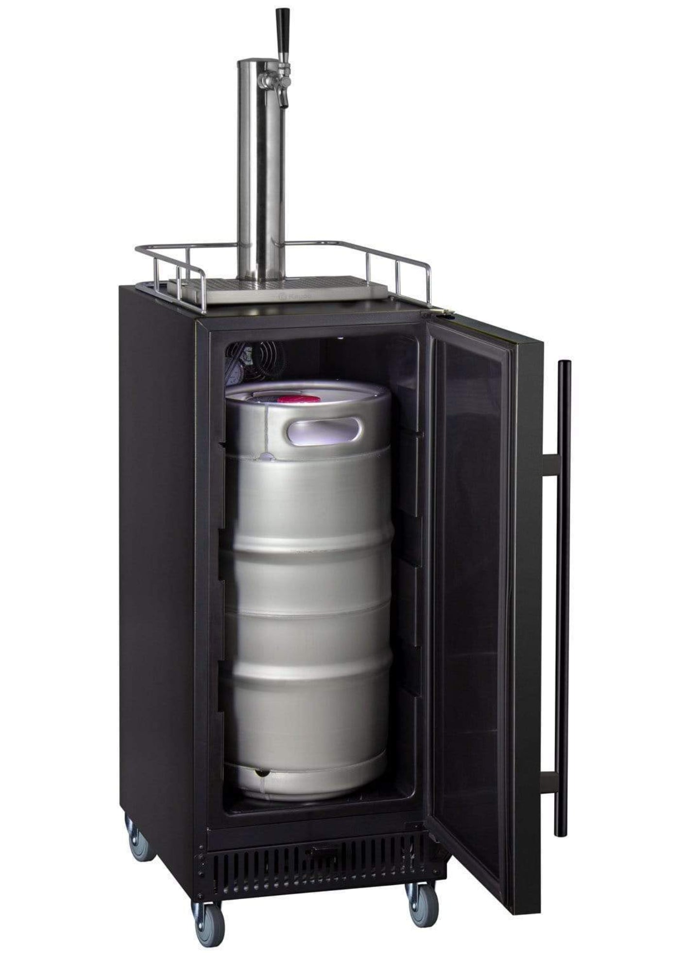 Kegco 15" Wide Kombucha Single Tap Commercial Kegerator - KOM15BBRNK