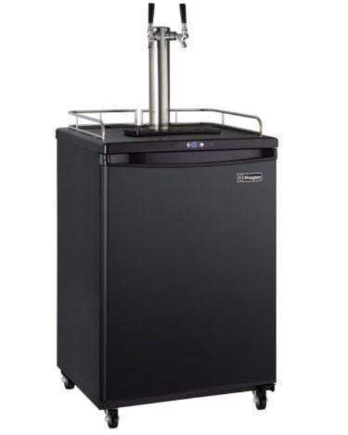 Kegco 24" Wide Cold Brew Coffee Tap Black Commercial/Residential Kegerator - ICZ163B-1NK