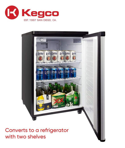 Kegco 20" Wide Tap Stainless Steel Kegerator - K199SS-1NK