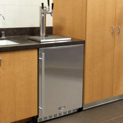 Kegco 24" Wide All Stainless Steel Commercial Built-In Kegerator - Cabinet Only - HK-38-SS