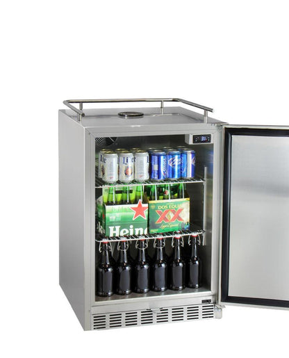 Kegco 24" Wide All Stainless Steel Commercial Built-In Kegerator - Cabinet Only - HK-38-SS