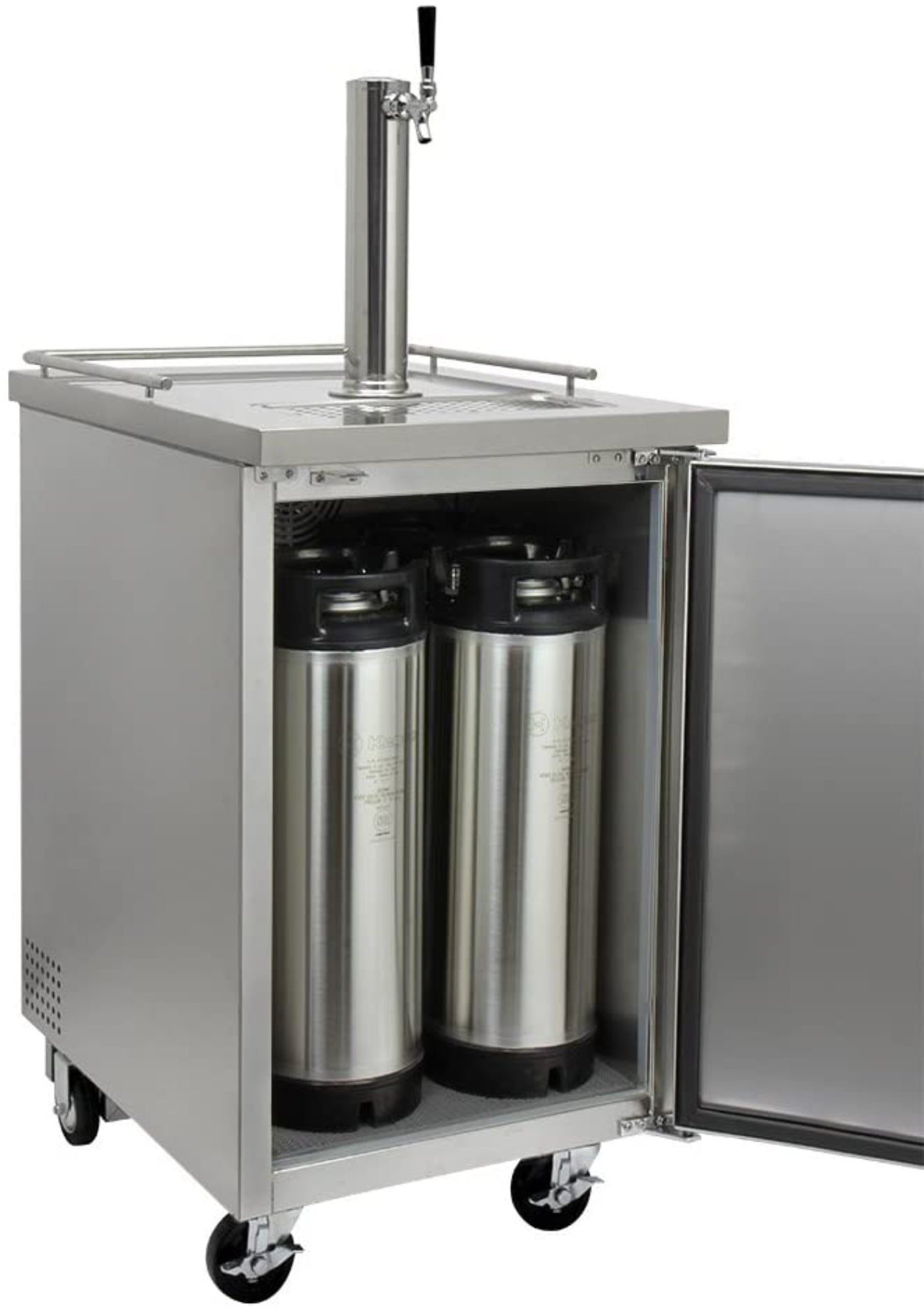 Kegco 24" Wide Cold Brew Coffee SilverCommercial Kegerator - ICXCK-1S-1