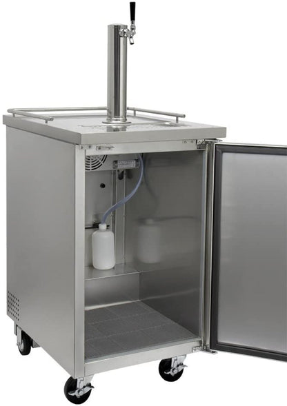 Kegco 24" Wide Cold Brew Coffee SilverCommercial Kegerator - ICXCK-1S-1