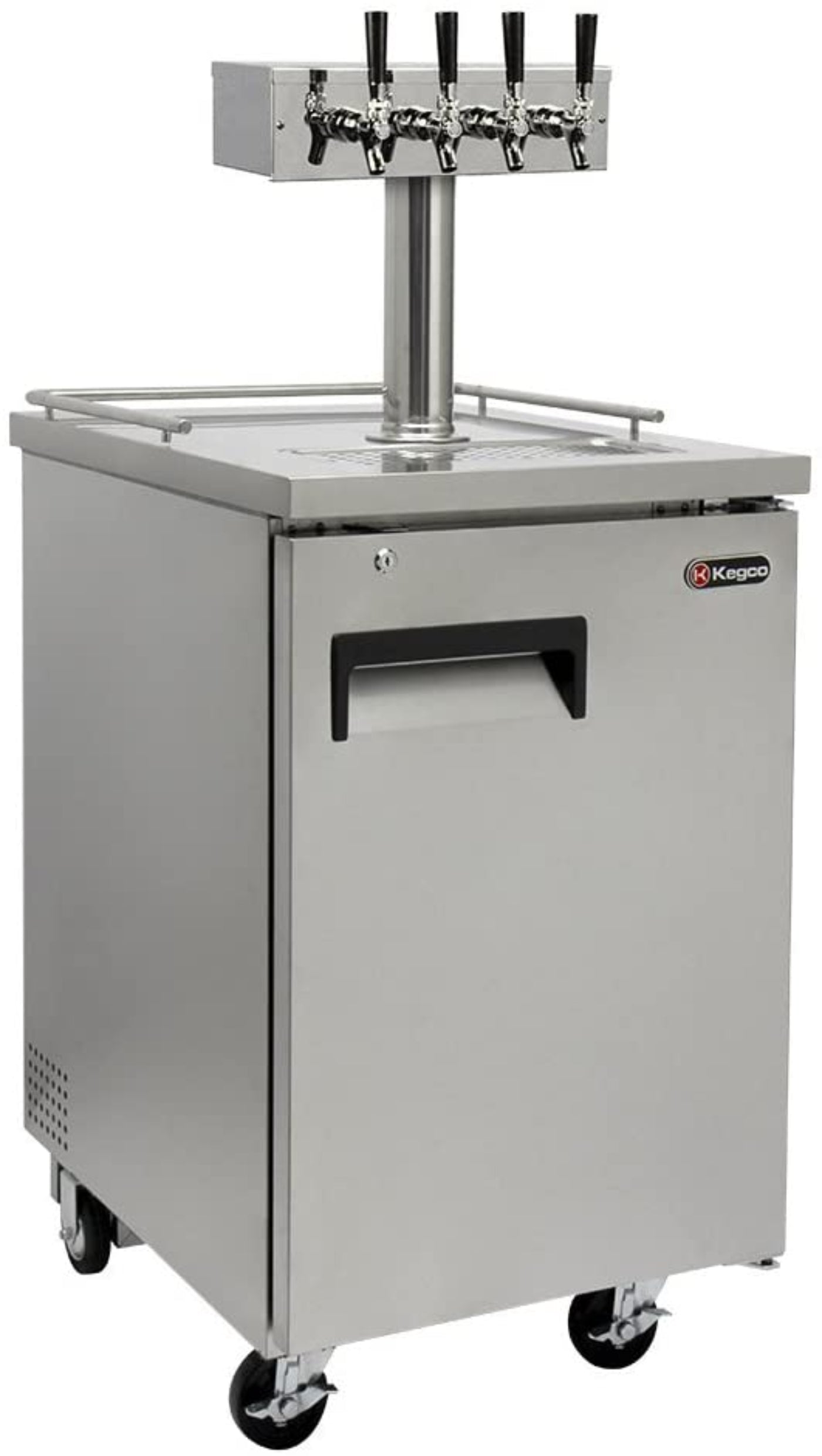 Kegco 24" Wide Cold Brew Coffee SilverCommercial Kegerator - ICXCK-1S-1