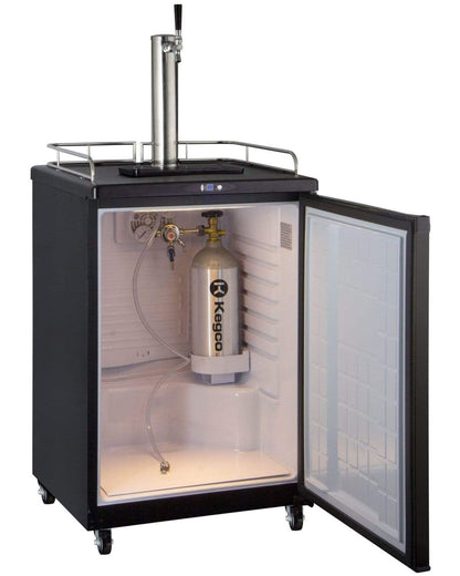 Kegco 24" Wide Cold Brew Coffee Tap Black Commercial/Residential Kegerator - ICZ163B-1NK