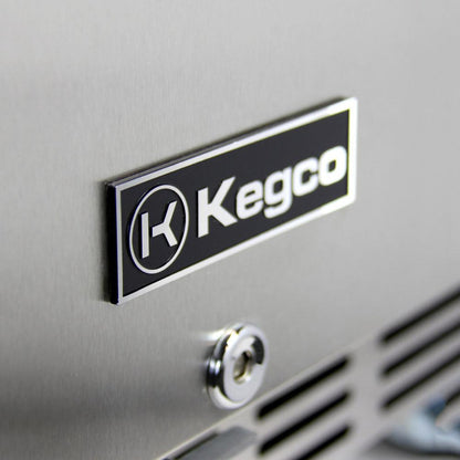 Kegco 24" Wide  Tap All Stainless Steel Outdoor Built-In Right Hinge Kegerator with Kit - HK38SSU-1