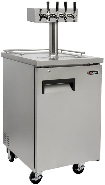 Kegco 24" Wide Cold Brew Coffee SilverCommercial Kegerator - ICXCK-1S-1