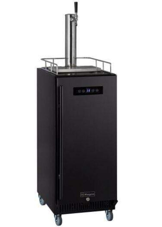 Kegco 15" Wide Kombucha Single Tap Commercial Kegerator - KOM15BBRNK