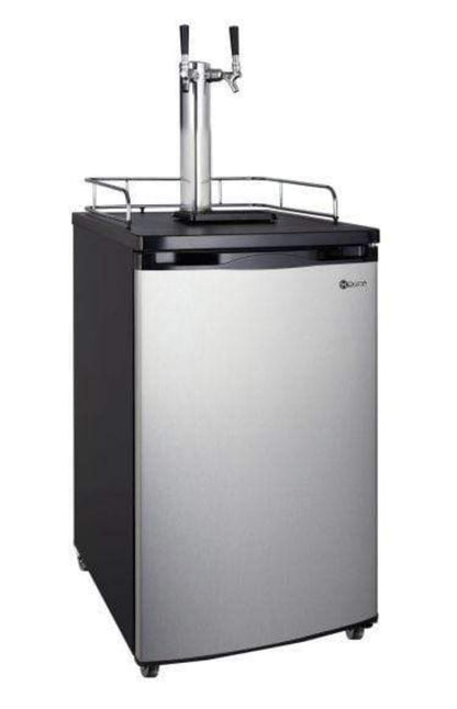 Kegco 20" Wide Cold Brew Coffee Single Tap Stainless Steel Single Tap Kegerator - ICK19S-1NK