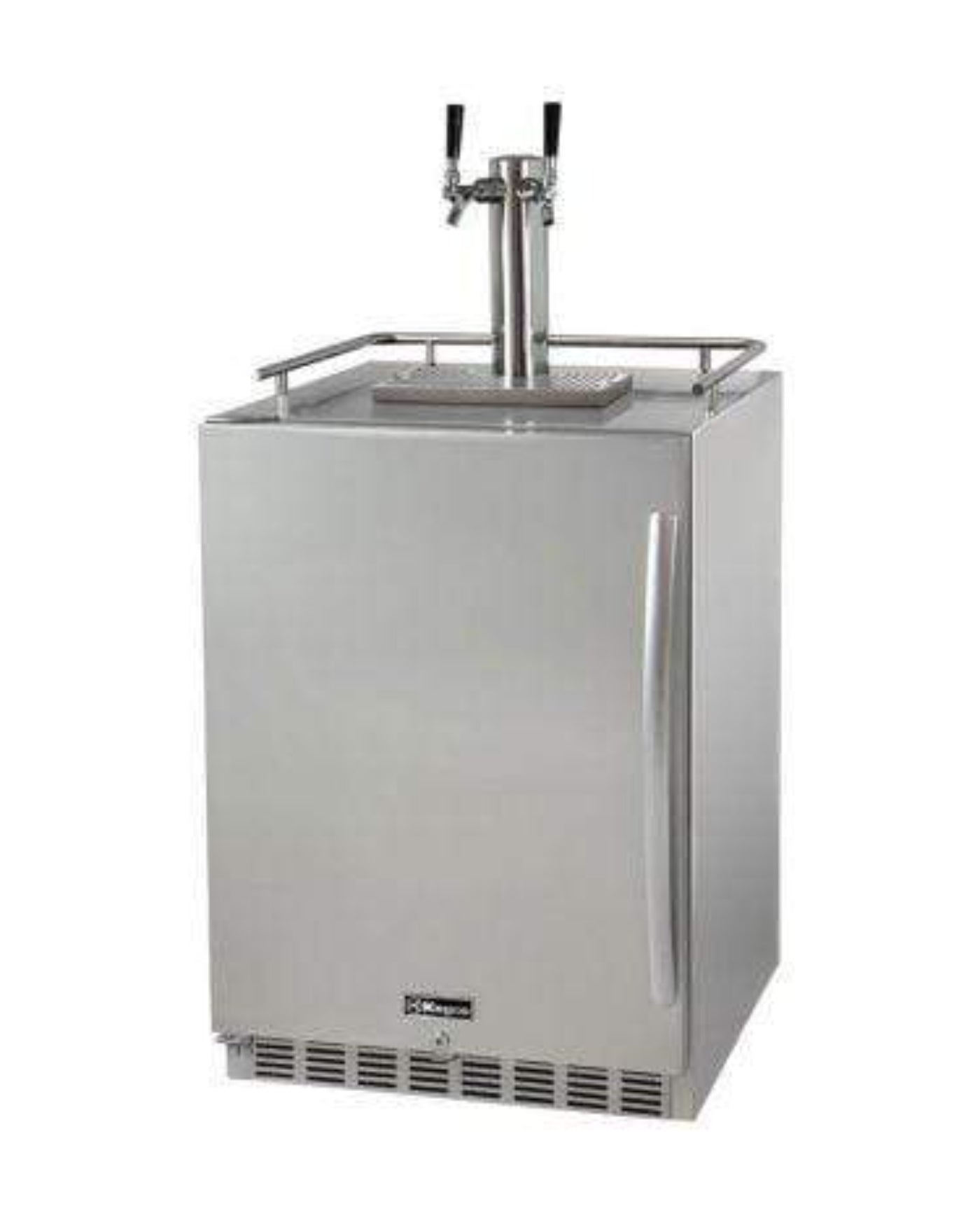 Kegco 24" Wide All Stainless Steel Outdoor Built-In Left Hinge Kegerator with Kit - HK38SSU-L-1