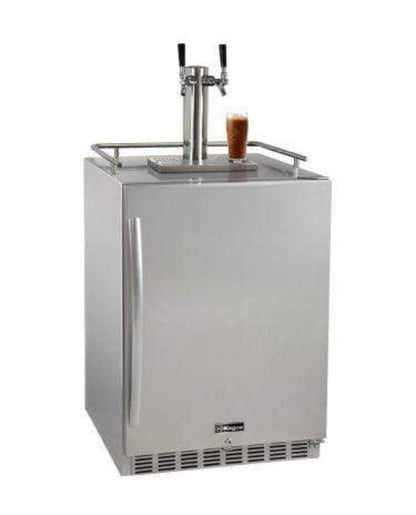 24" Wide Cold Brew Coffee Tap All Stainless Steel Outdoor Built-In Right Hinge Kegerator - ICHK38SSU-1