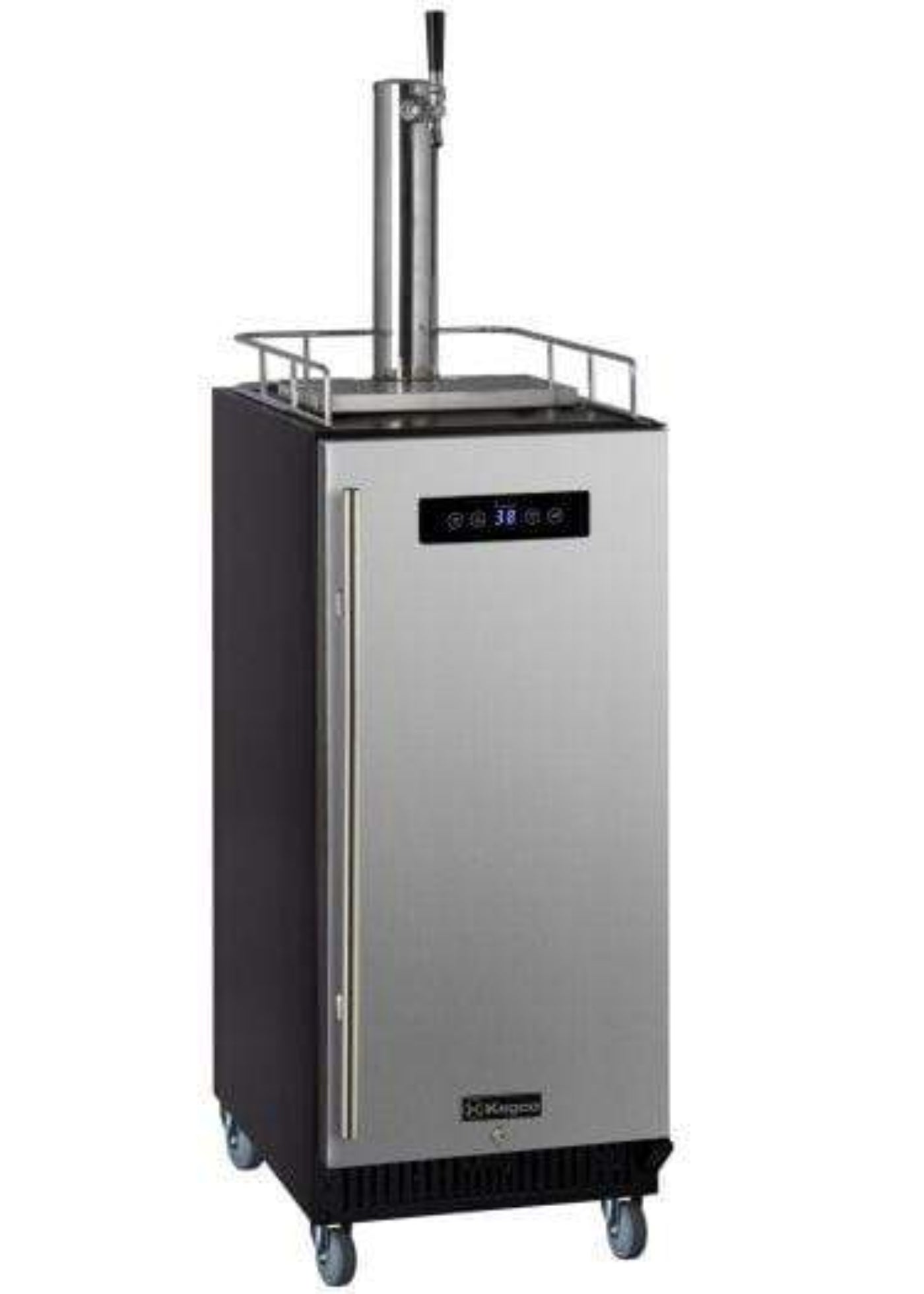 Kegco 15" Wide Kombucha Single Tap Commercial Kegerator - KOM15BBRNK