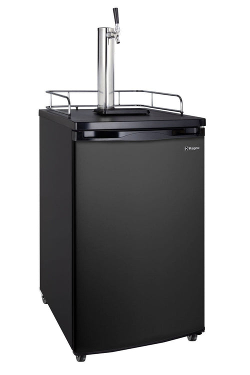 Kegco 20" Wide Cold Brew Coffee Single Tap Black Kegerartor - ICK19B-1NK