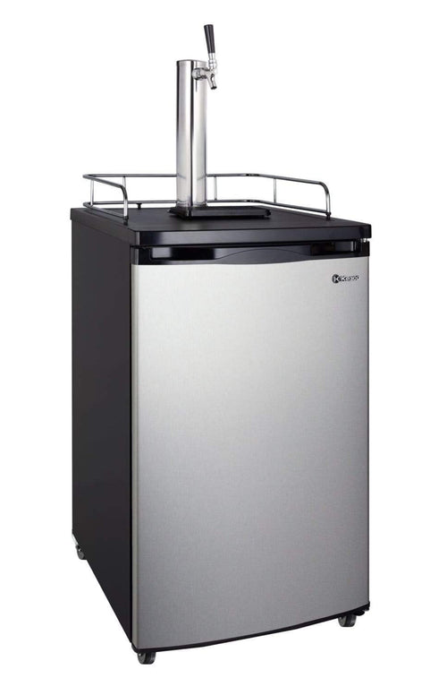 Kegco 20" Wide Cold Brew Coffee Single Tap Stainless Steel Single Tap Kegerator - ICK19S-1NK
