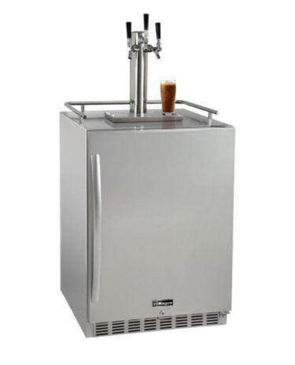 24" Wide Cold Brew Coffee Tap All Stainless Steel Outdoor Built-In Right Hinge Kegerator - ICHK38SSU-1
