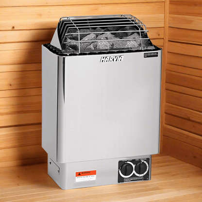 Harvia KIP60B 6kW Electric Sauna Heater with Built-in Controls - JH60B2401