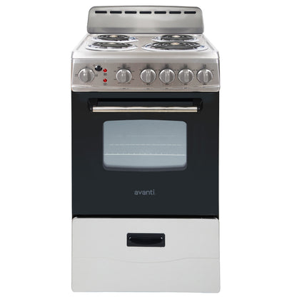 Avanti 20" Electric Range Oven with Framed Glass Door - ERU200P3S