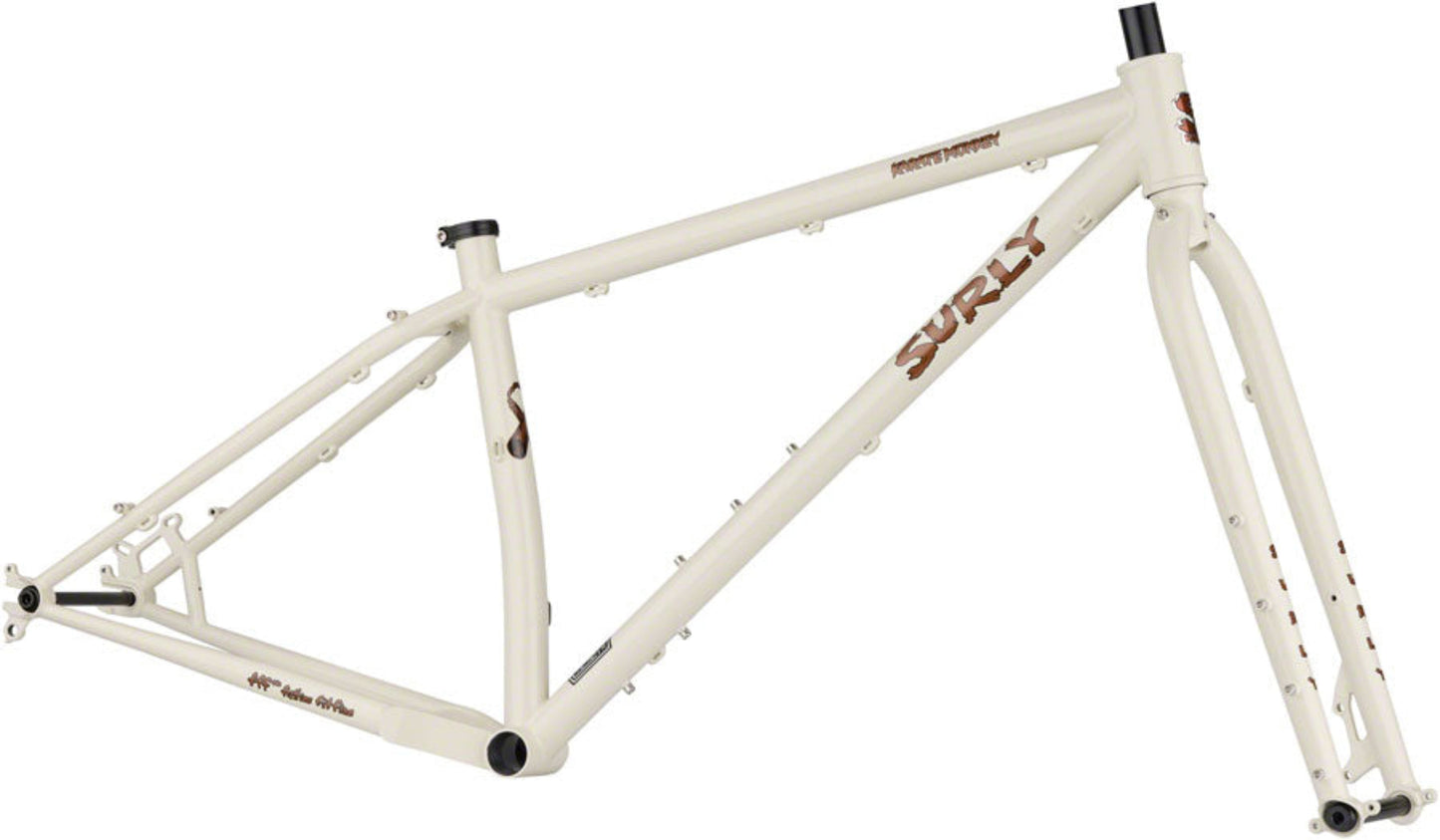 NEW Surly Karate Monkey Mountain Bike Frameset - 27.5/29", Steel, Snow Mold - 210000059445