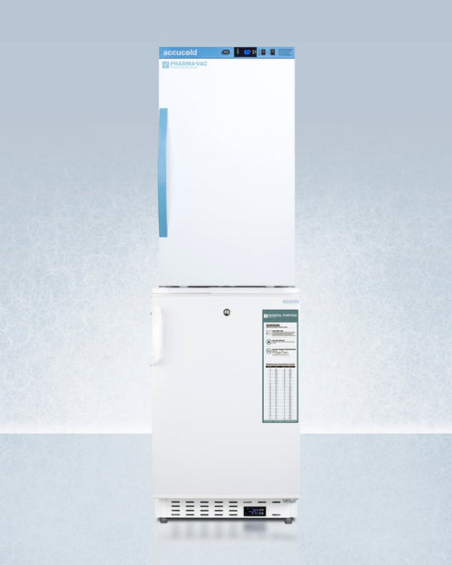 Accucold - 24" Wide All-Refrigerator/All-Freezer Combination - FF7LW-FS24LSTACKPRO