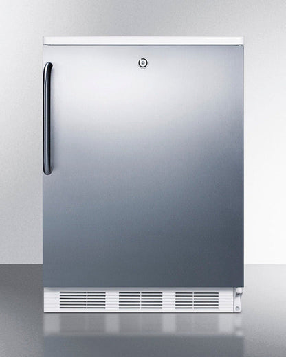 Accucold - 24" Wide Refrigerator-Freezer - CT66LWSSTB