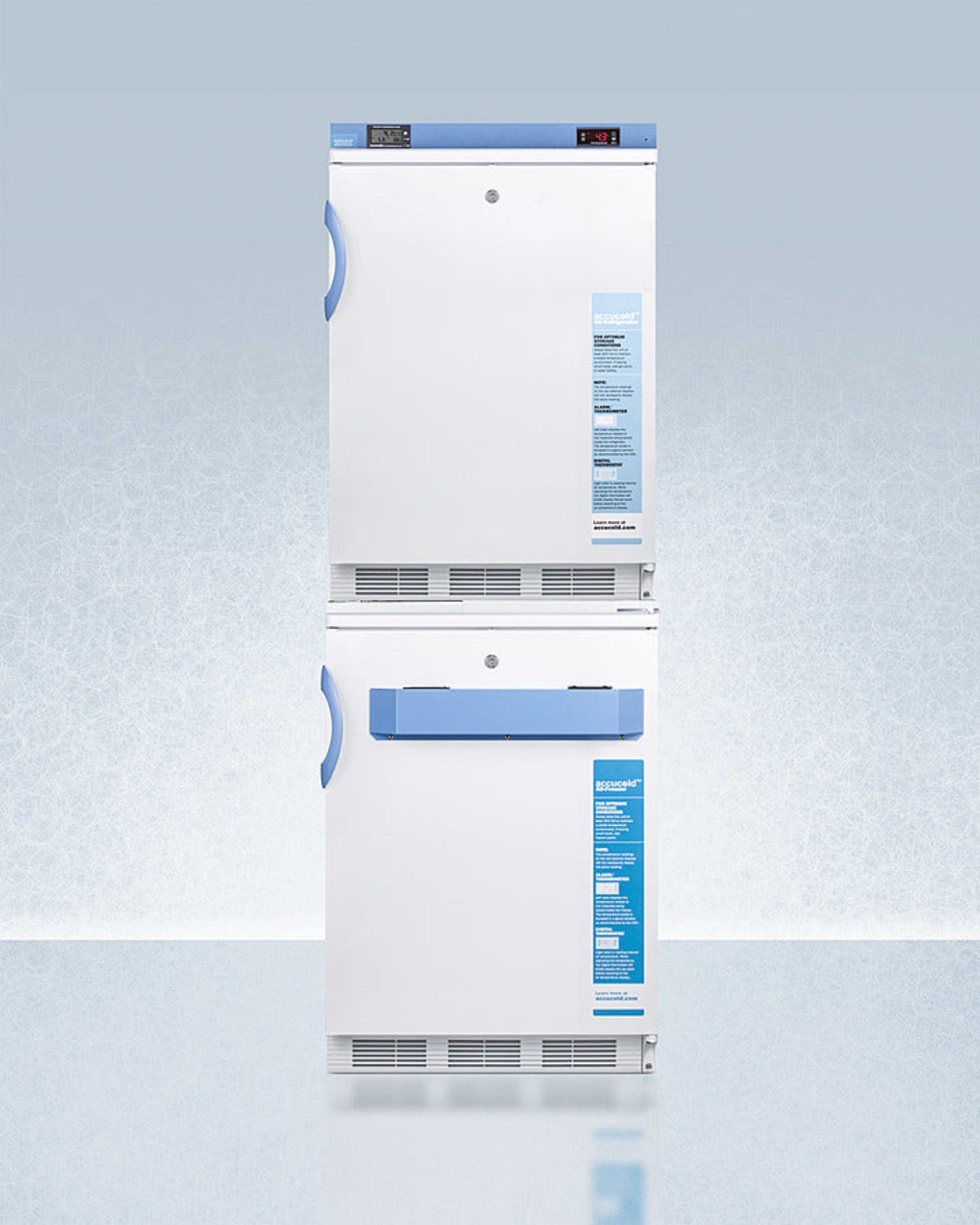 Accucold - 24" Wide Performance Series All-Refrigerator/All-Freezer Combination - ARS6PV-AFZ5PVBIADASTACK