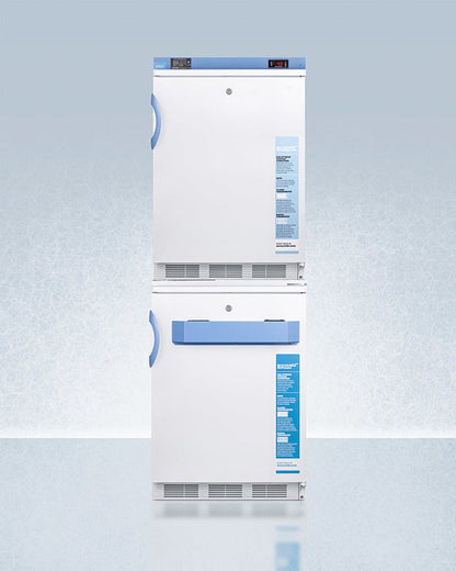 Accucold - 24" Wide Performance Series All-Refrigerator/All-Freezer Combination - ARS6PV-AFZ5PVBIADASTACK