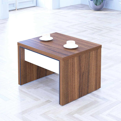 Casa Mare LEXUS 71″ Modern Home & Office Furniture Desk Brown & White - LEXUS-71WB-S