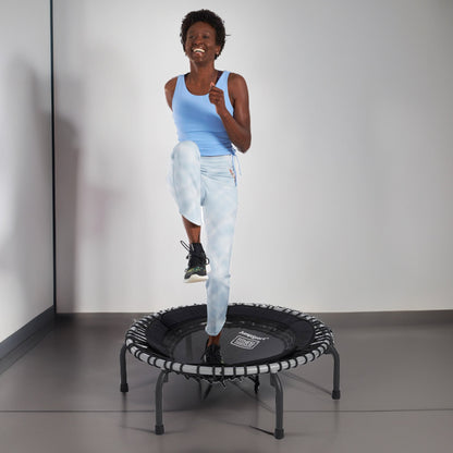 Disc-O-Bed JumpSport 370 Home Gym 39" Heavy Duty Fitness Trampoline with 4-In-1 DVD, Black - 168416