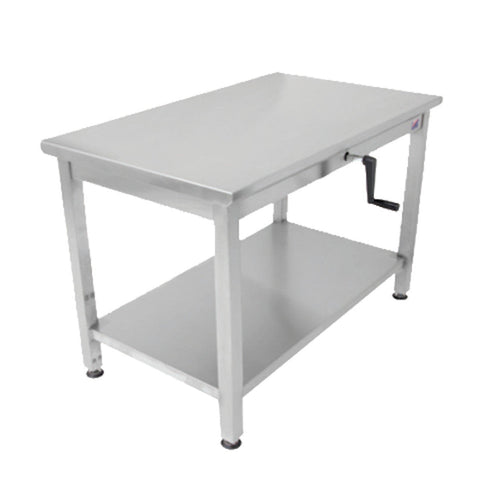 John Boos LT6-3048SSW ADA Stainless Steel 48" Work Table, Adjustable Height - JBLT63048SSW