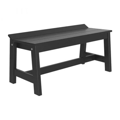 LuxCraft 41" Poly Café Dining Bench - CDB41BK