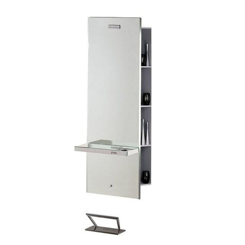 Lunar Mirror Styling Station w/ Storage Salon Ambience - SA-MI-370 W/ SERVER