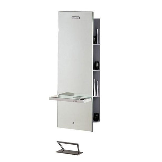 Salon Ambience Lunar Mirror Styling Station w/ Storage - SA-MI-370-WSERVER