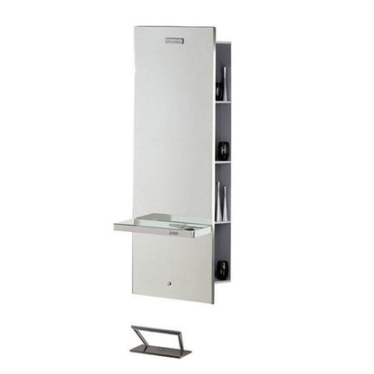 Salon Ambience Lunar Mirror Styling Station w/ Storage - SA-MI-370-WSERVER