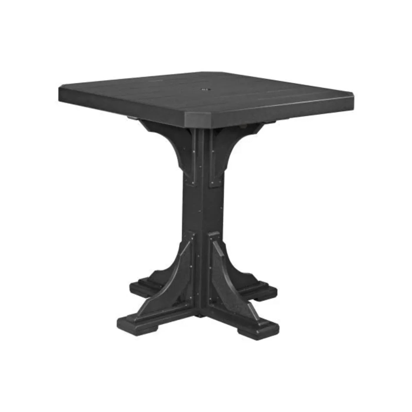 LuxCraft 41" Dining Height Poly Square Table - P41STDHBK