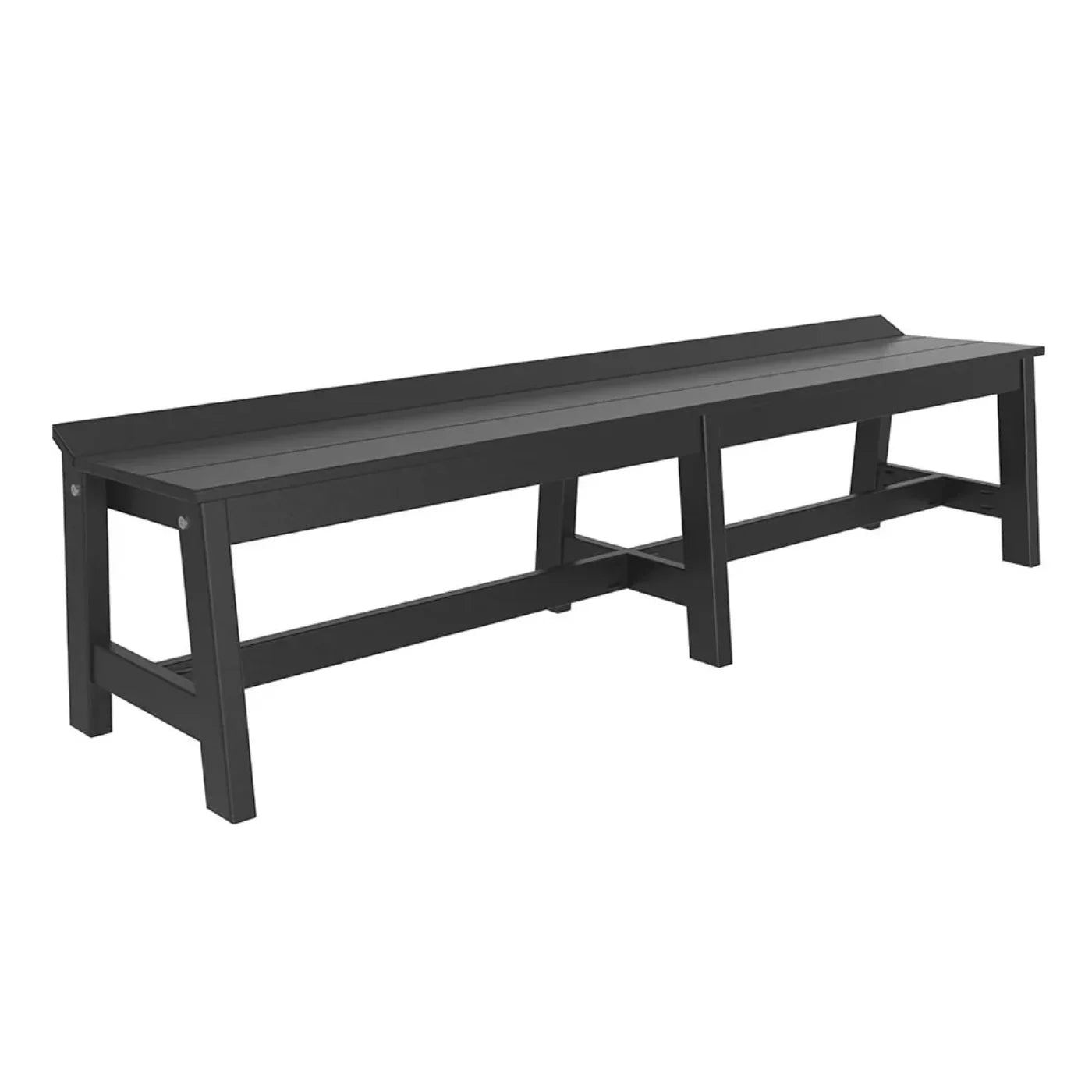 LuxCraft 72" Café Poly Dining Bench - CDB72BK