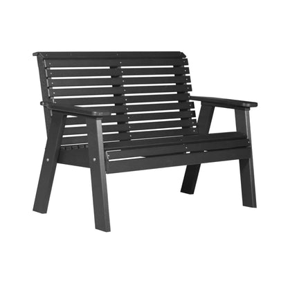 LuxCraft 4' Plain Poly Bench - 4PPBBK
