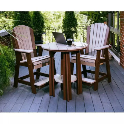 LuxCraft Poly Counter Height 36" Balcony Table - PBATABB