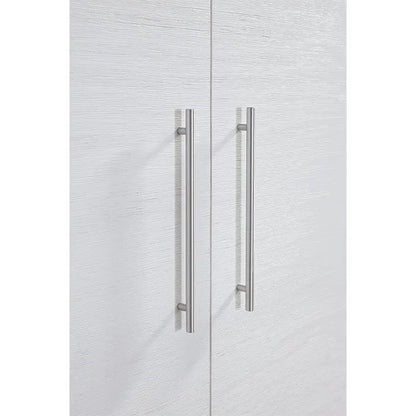 Arason Creden-ZzZ Madrid Murphy Queen/Full Cabinet Bed White Wire Brush