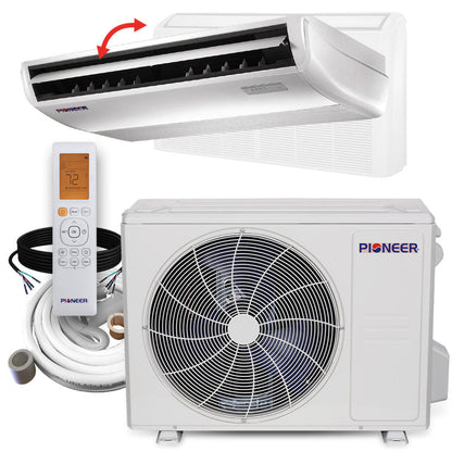 Pioneer 24,000 BTU 21.2 SEER2 Floor/Ceiling Mini-Split Inverter++ Energy-Star Air Conditioner Heat Pump System Full Set 230V - UYB024GMFILCAD-10