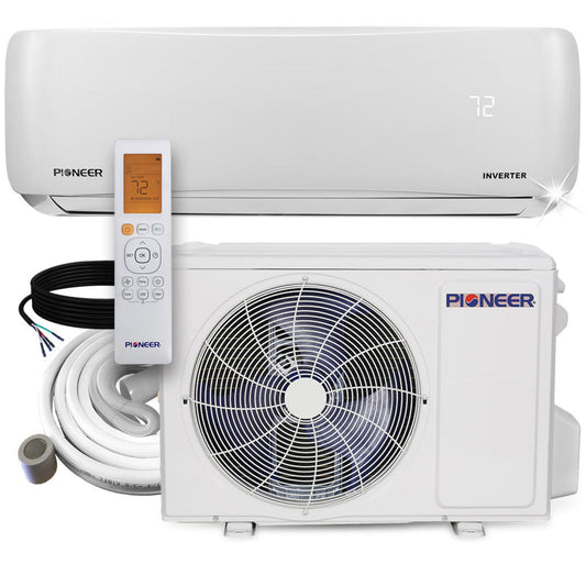 Pioneer 9,000 BTU 21.7 SEER2 Ductless Mini-Split Inverter+ Energy-Star Air Conditioner Heat Pump System Full Set 230V - WYS009GMFI20RL-10