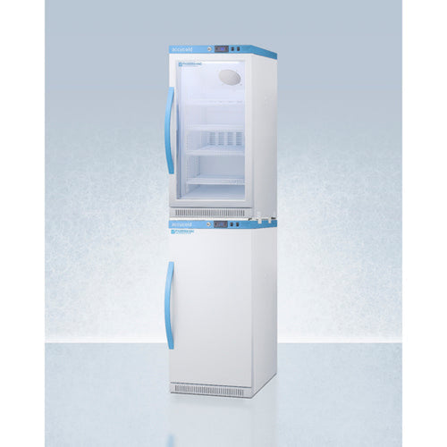 Accucold - 20" Wide Performance Series All-Refrigerator/All-Freezer Combination - ARG31PVBIADA-AFZ2PVBIADASTACK
