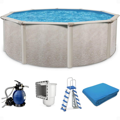 Aquarian Phoenix 18ft x 52in Above Ground Pool w/ Filter, Ladder, Liner, Skimmer - 109525