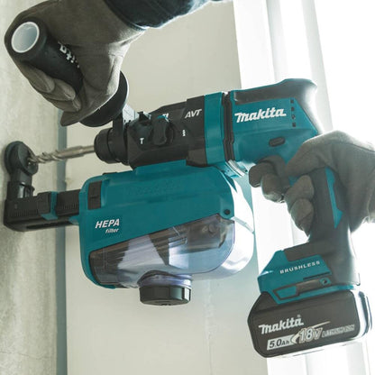Makita (XRH12TW) 18V LXT️ BR 11/16in AVT SDS-Plus Rotary Hammer Kit with HEPA Dust Extractor - XRH12TW