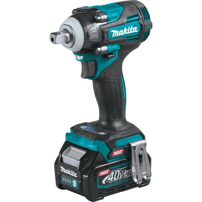 Makita 40V MAX XGT Brushless Cordless 4-Speed 1/2 In. Sq. Drive Impact Wrench Kit w/ Detent Anvil (2.5Ah) - GWT05D