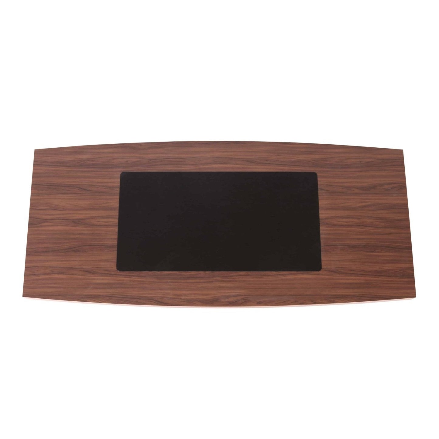 Casa Mare MAXIMUS 82″ Meeting & Conference Table Walnut & Black - MAXIMUS-82WB-MT