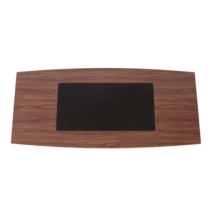 Casa Mare MAXIMUS 82″ Meeting & Conference Table Walnut & Black - MAXIMUS-82WB-MT