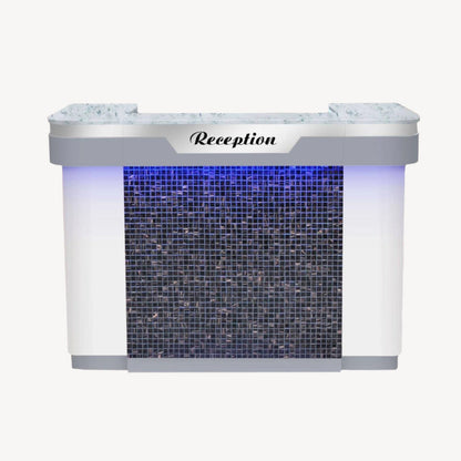Mayakoba  Reception Desk With Mosaic Tile And Led - DSP-MBS-NRTBL-NOVA-CB2