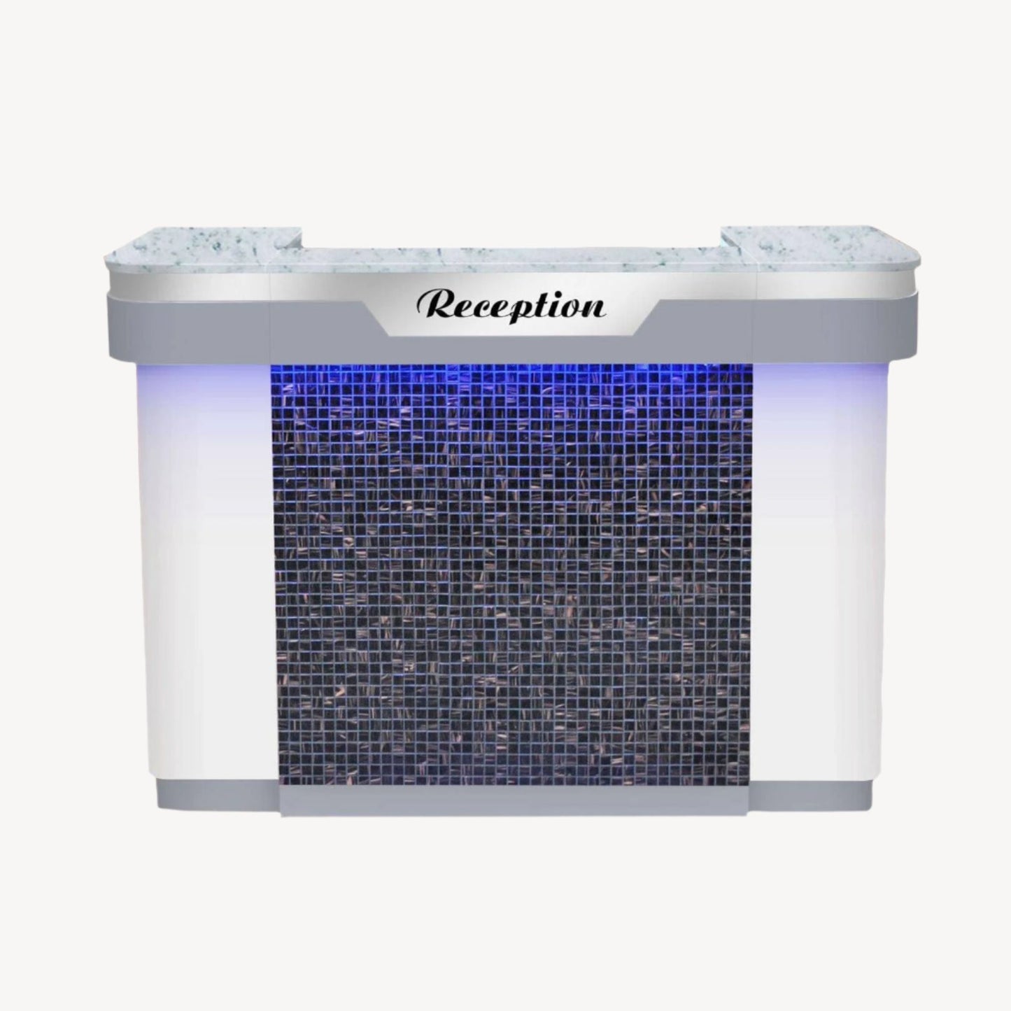 Mayakoba  Reception Desk With Mosaic Tile And Led - DSP-MBS-NRTBL-NOVA-CB2