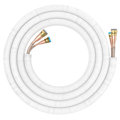 MRCOOL DIY 5th Gen 35 ft. 1/4" x 3/8" Pre-Charged Quick Connect Line Set with -  DIY Pro Cable - R454B (for 6K, 9K & 12K Indoor Units)