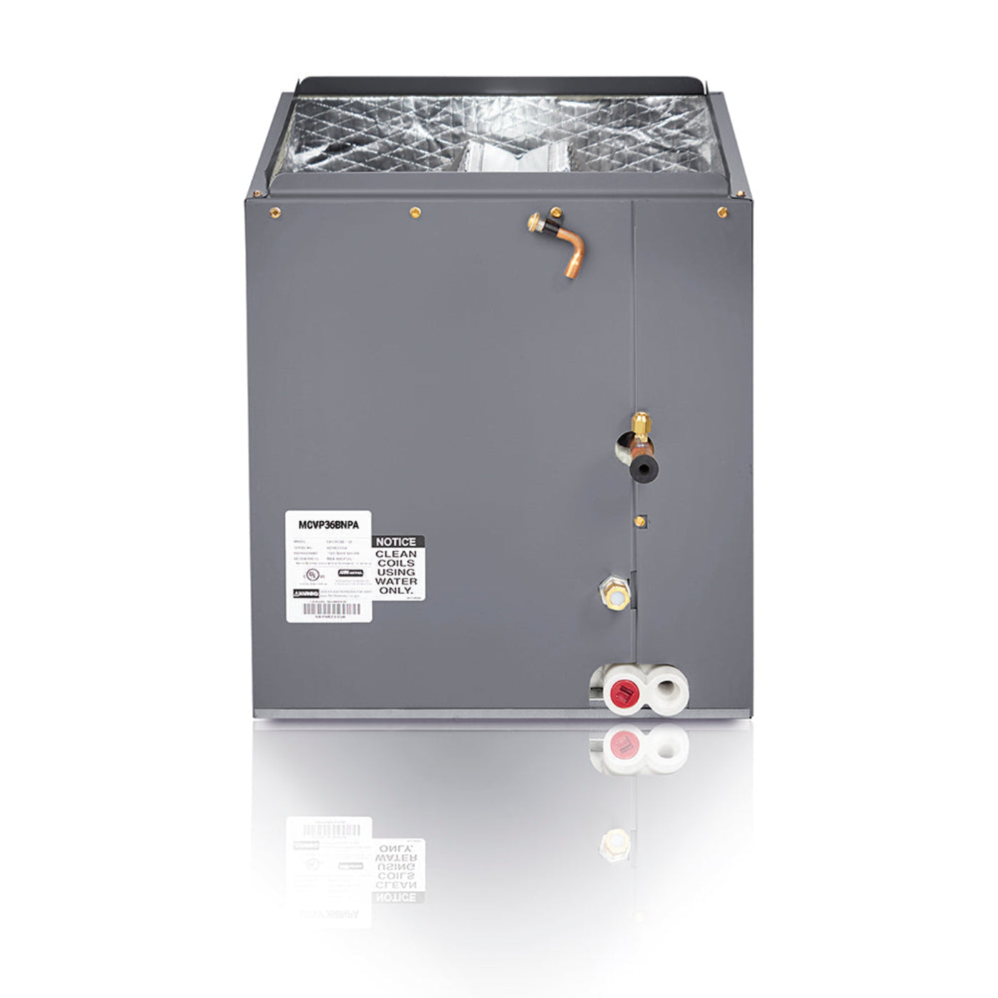 MRCOOL Signature 48K BTU, 4 Ton, 16 SEER, R410A Upflow Cased Evaporator Coil - 21-Inch Cabinet  - MCVP48CNPA